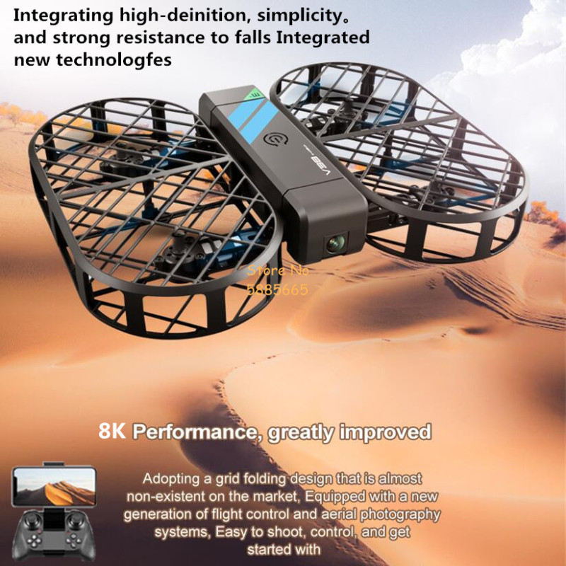 8K HD Camera 360° Protection O - đánh giá và giá Drone Remote Controller Lanyard