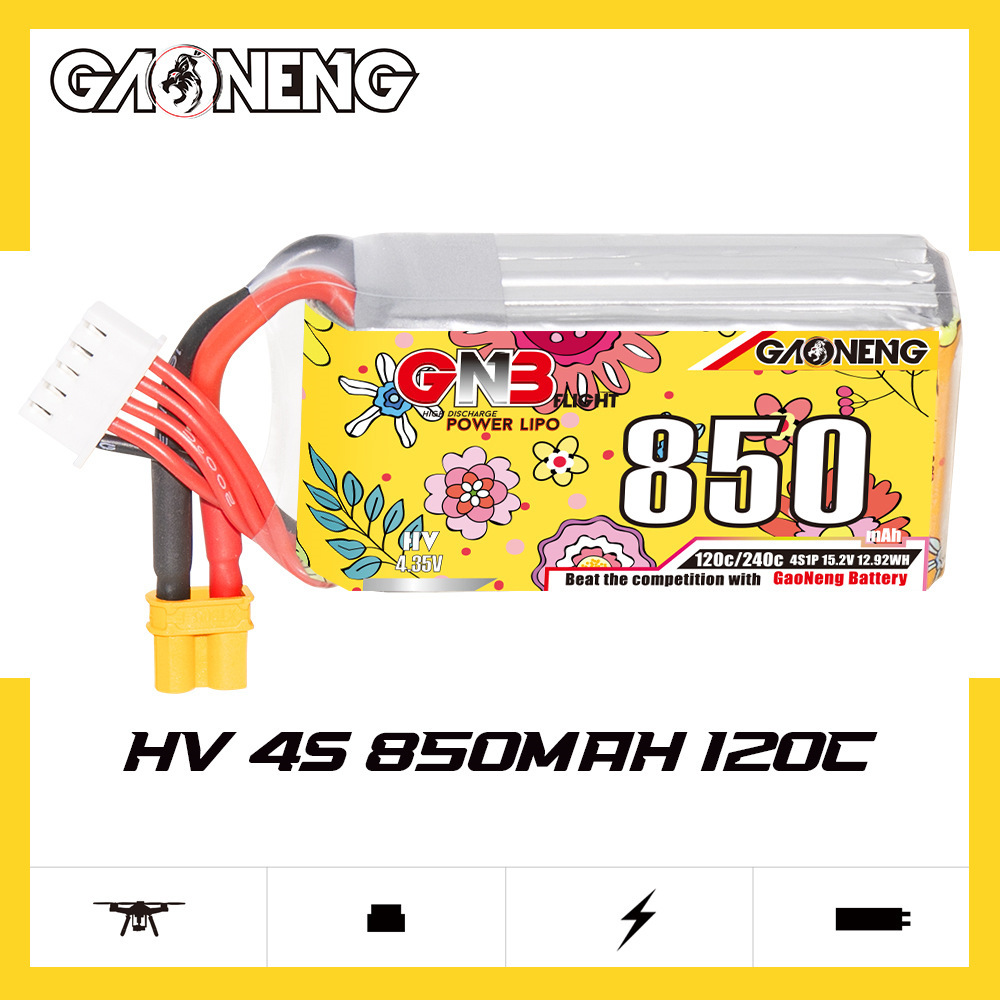 Upgraded GNB 4S 15.2V 850mAh L - đánh giá và giá Drone Power Bank