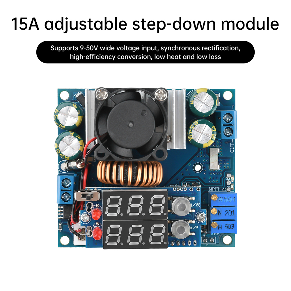 DC 9-50V 15A  Constant Voltage - đánh giá và giá Drone Solar Charger